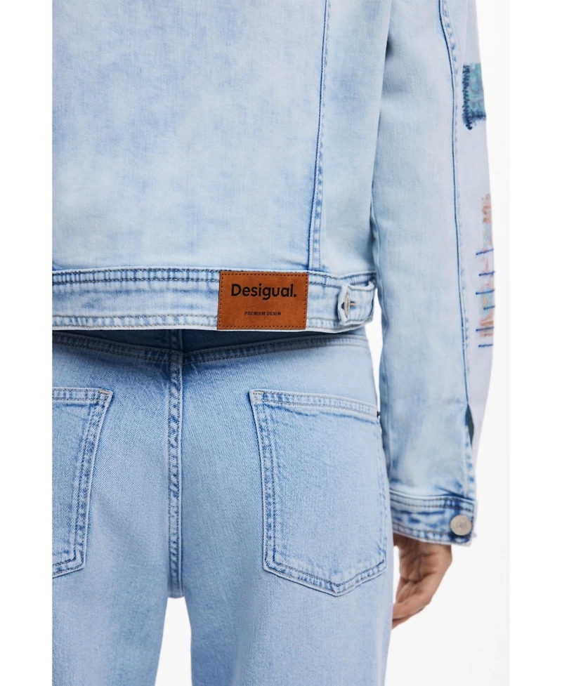 Desigual Women's Denim jacket with patches
