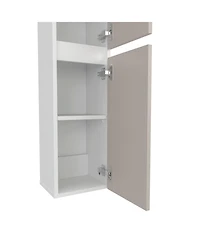 Depot E-Shop Burgaw Bathroom Cabinet, 2 Doors, 4 Shelves