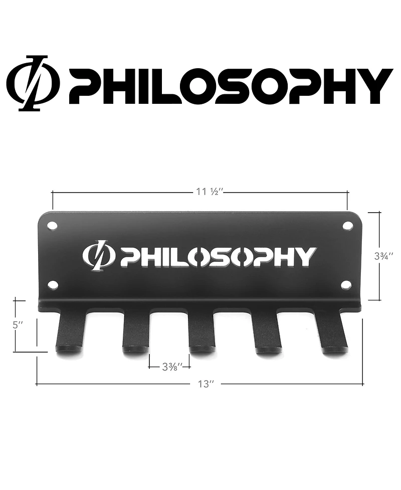 Philosophy Gym Accessory Rack Organizer, Prong