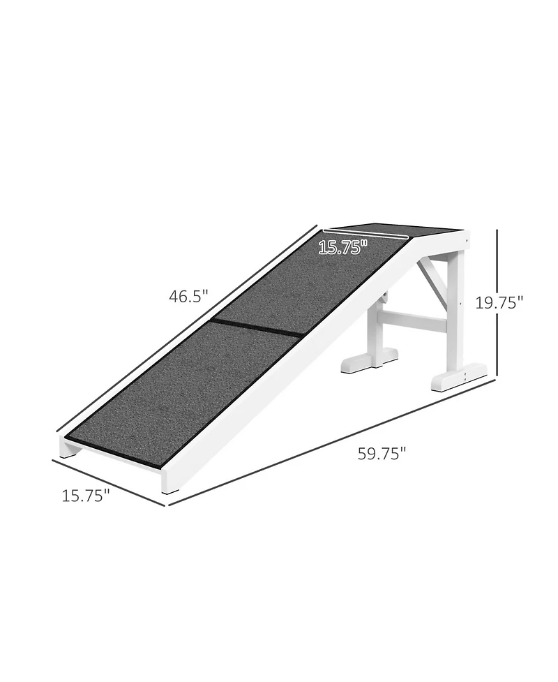 Aostirmotor Convenient Pet Ramp for Dogs in Black