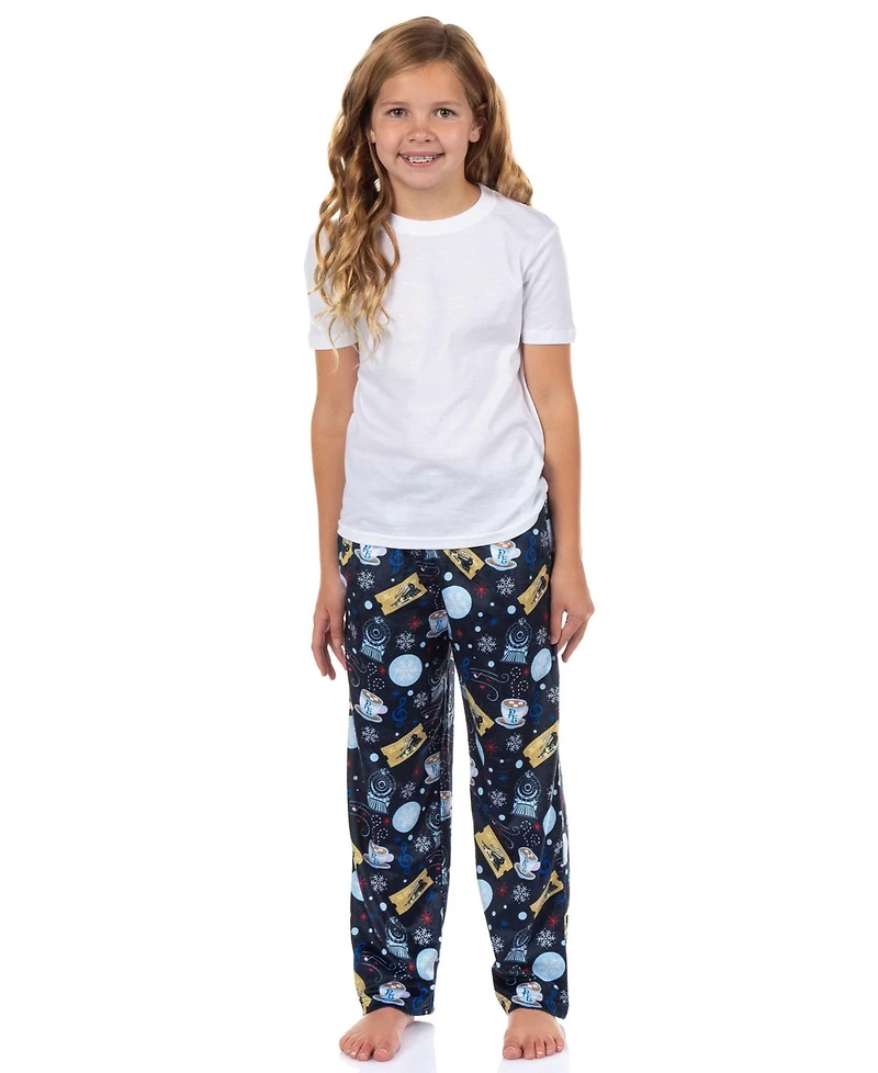 Polar Express Boys The Pajama Pants Hot Cocoa Golden Ticket Christmas Movie Loungewear