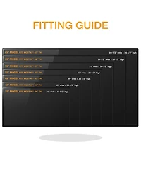 Outdoor Tv Cover - 65" Model For 63" - 67" Flat Screens - Slim Fit - Weatherproof Weather Dust Resistant Television Protector - Black