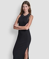 Dkny Jeans Women's Domestud Tank Crewneck Pencil Midi Dress