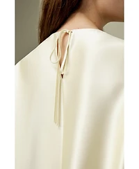 Lilysilk Women's Relaxed Silk Crewneck Blouse