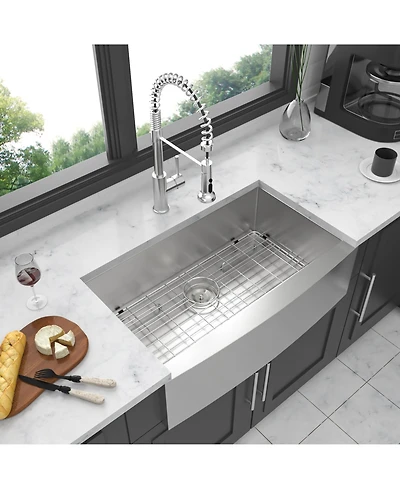 flynama 36"x20"x9" Stainless Steel Farmhouse Apron Front Kitchen Sink