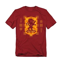 Harry Potter Men's Abstract Gryffindor House Shield T Shirt