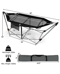 Sugift Portable Folding Hammock with Hammock Stand