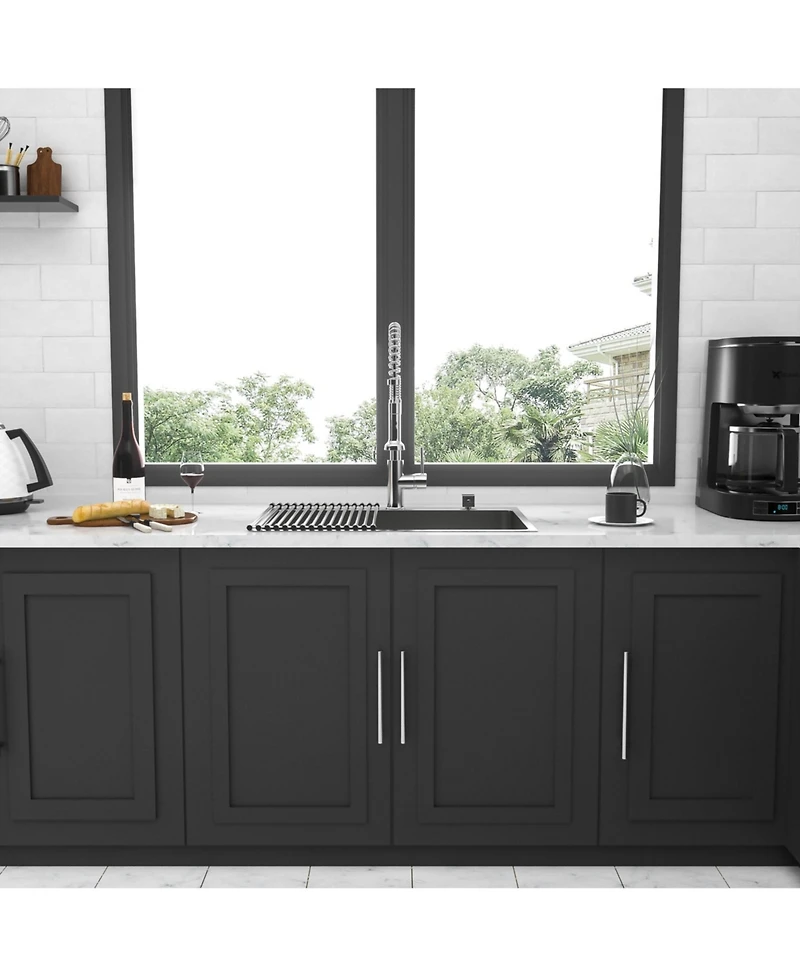 flynama 25x22x10inch Stainless Steel Kitchen Sink Drop In Single Bowl 16 Gauge Deep Basin