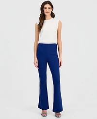 I.n.c. International Concepts Women's High-Rise Ponte Flare-Hem Pants, Created for Macy's