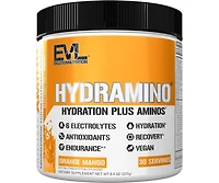 Evl Hydramino Complete Hydration Multiplier |Vitamin C & B, Fluid Boosting Aminos, Coconut Water, Endurance, Recovery, Orange Mango