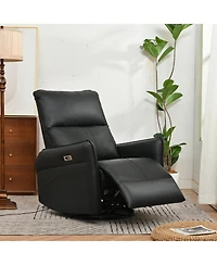 Clihome 270°Power Swivel Rocker Recliner Chair for Adults, Electric Sofa Recliners Living Room, Bedroom,Rv