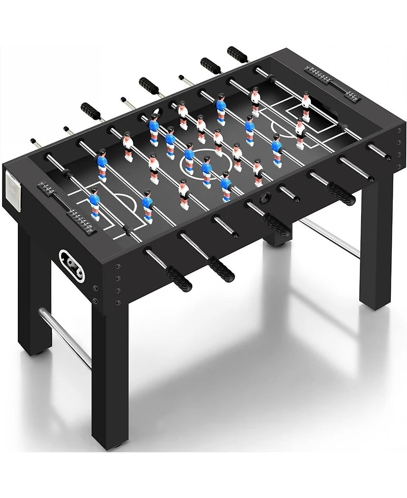 SereneLife 48” Competition Foosball Table – Height Adjustable Arcade Soccer Game with Cup Holders & 2 Balls for Home