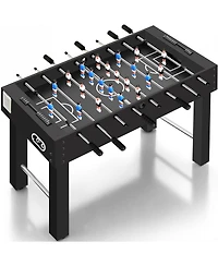 SereneLife 48” Competition Foosball Table – Height Adjustable Arcade Soccer Game with Cup Holders & 2 Balls for Home