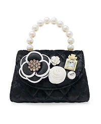 Puttisu Girls Velvet Bloom handbag