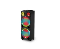Philips Bluetooth Party Speaker TAX5509/37 with Powerful Bass, Rainbow Led Lights, Dj Effects, Mic & Guitar Inputs