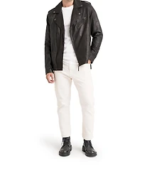 Velez Women's Capri Leather Semi-Fitted Biker Jacket