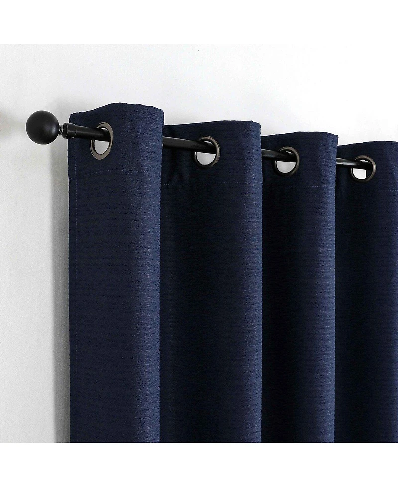 Kate Aurora 1 Piece Hotel Room Darkening Grommet Top Window Curtain Panel