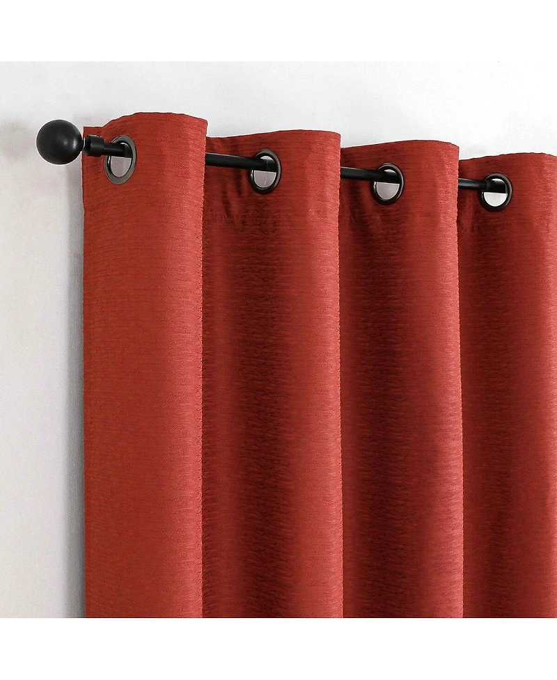Kate Aurora 1 Piece Hotel Room Darkening Grommet Top Window Curtain Panel