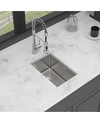 flynama Undermount Kitchen Sink Single Bowl Stainless Steel 16 Gauge Deep Basin
