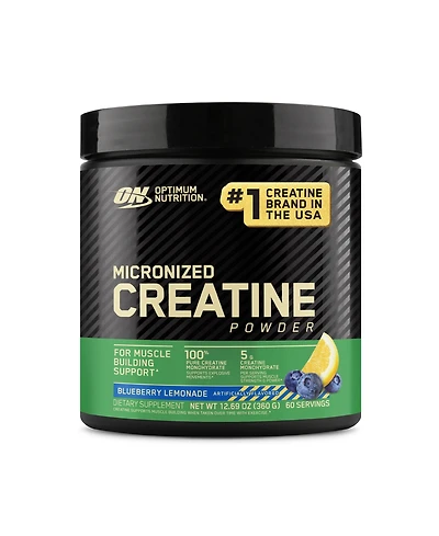 Optimum Nutrition, Micronized Creatine Powder, Blueberry Lemonade, 60 Servings