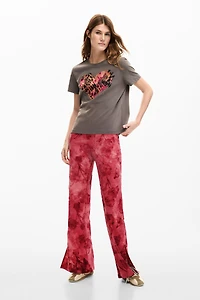Desigual Women's Embroidered flower trousers