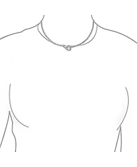 Bling Jewelry Romantic Heart Clasp Design Cz Cubic Zirconia Bezel Set Tennis Necklace Collar