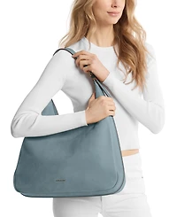 Michael Kors Women's Nolita Large Nubuck Hobo Shoulder Bag