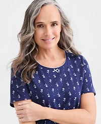 Charter Club Women's Short-Sleeve Sleepshirt, Macy's Exclusive