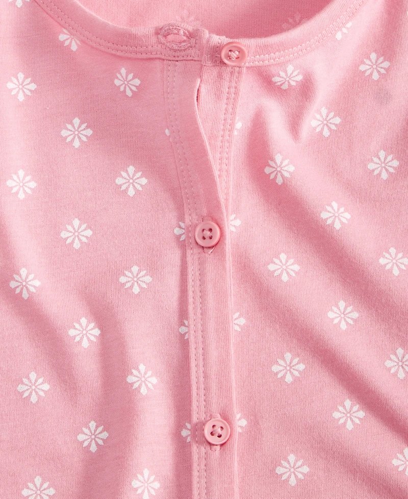 Charter Club Women's 2-Pc. Cotton Printed Cropped Pajamas Set, Created for Macy's