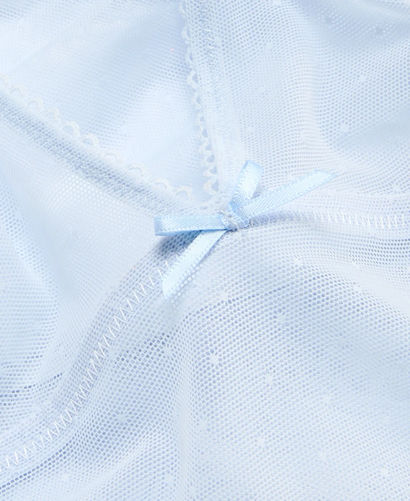 I.n.c. International Concepts Women's Dot Mesh Flutter Bodysuit, Macy's Exclusive