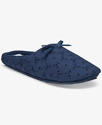 Charter Club Women's Eyelet Round-Toe Slippers, Macy's Exclusive