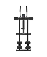 Mecale Dual-Track Ab Workout Machine, Foldable Adjustable Ab & Core Trainer, 440 lb Weight Capacity, Home Gym Ab Cruncher