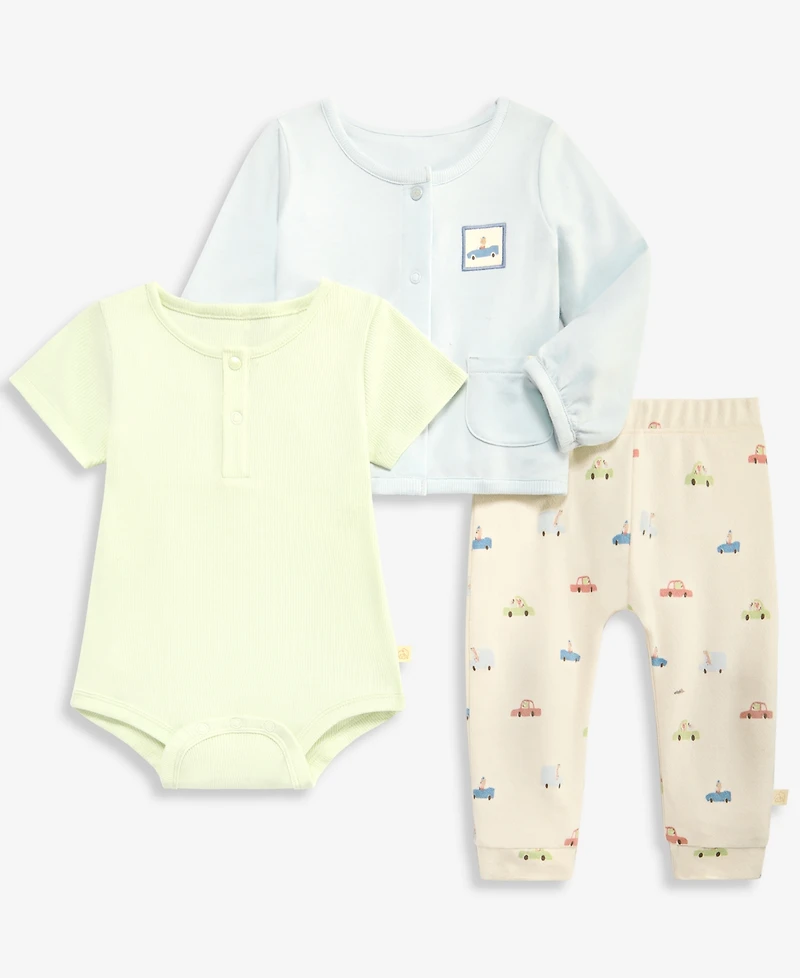First Impressions Baby Boys' Traffic Patrol Three-Piece Set, Macy's Exclusive