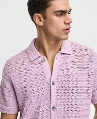 Mode of One Men's Relaxed-Fit Elio Short-Sleeve Polo Sweater, Macy's Exclusive