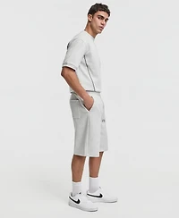 Mode of One Men's Relaxed-Fit Heather Wide Shorts, Macy's Exclusive