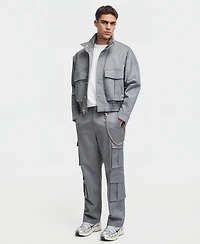 Mode of One Men's Relaxed-Fit Stretch Twill Utility Jacket, Macy's Exclusive