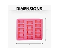 Dog Bone 3-in-1 Silicone Baking Treat Tray for Healthy, Homemade Dog Treats and More