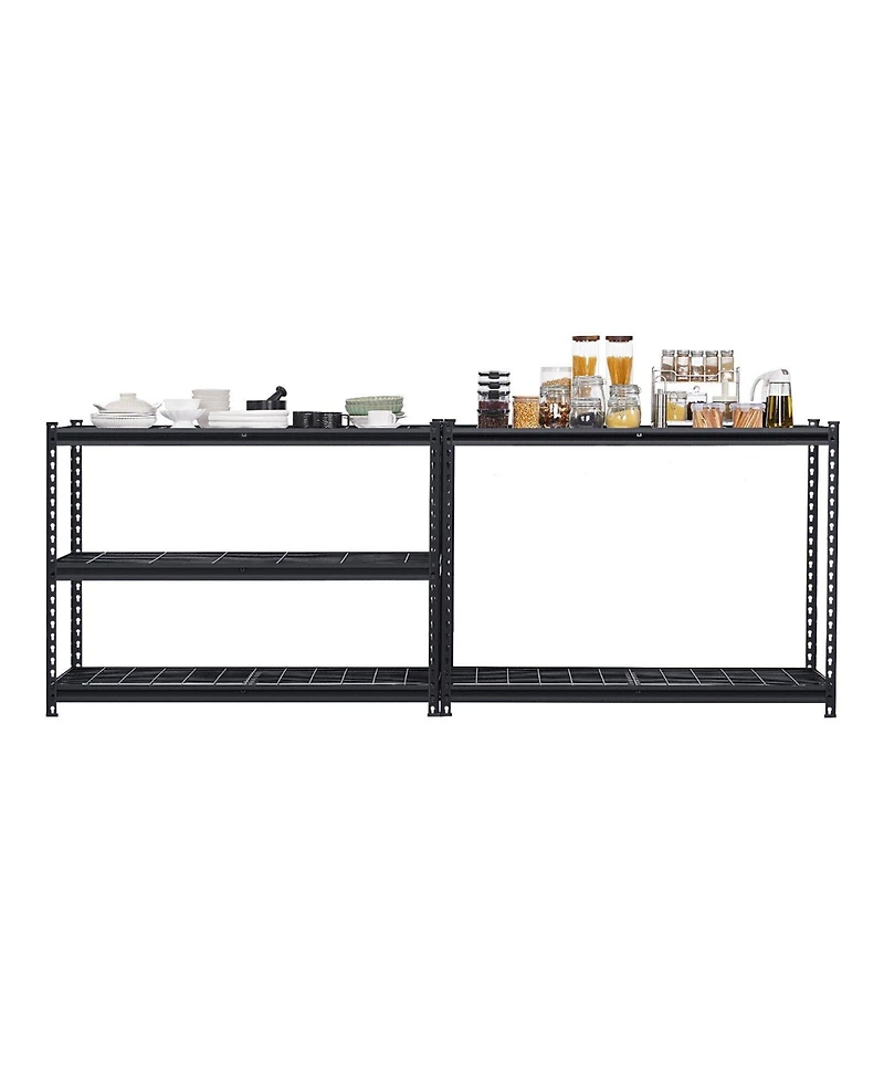 Mecale 5-Tier Storage Shelves, 3000-Lb Capacity, Adjustable Heavy-Duty Utility Rack
