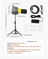 Mecale 115W Party Foam Machine, Portable Foam Cannon with Tripod Stand, Powerful Foam Maker for Backyard, Pool & Outdoor Events, Grey/Yellow