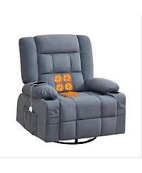 Boyel Living Massage Rocker Recliner Chair with 4-Point 3D Kneading and Heat for Elderly