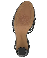 Vince Camuto Women's Samlee Braided Strappy Block Heel Platform Sandals