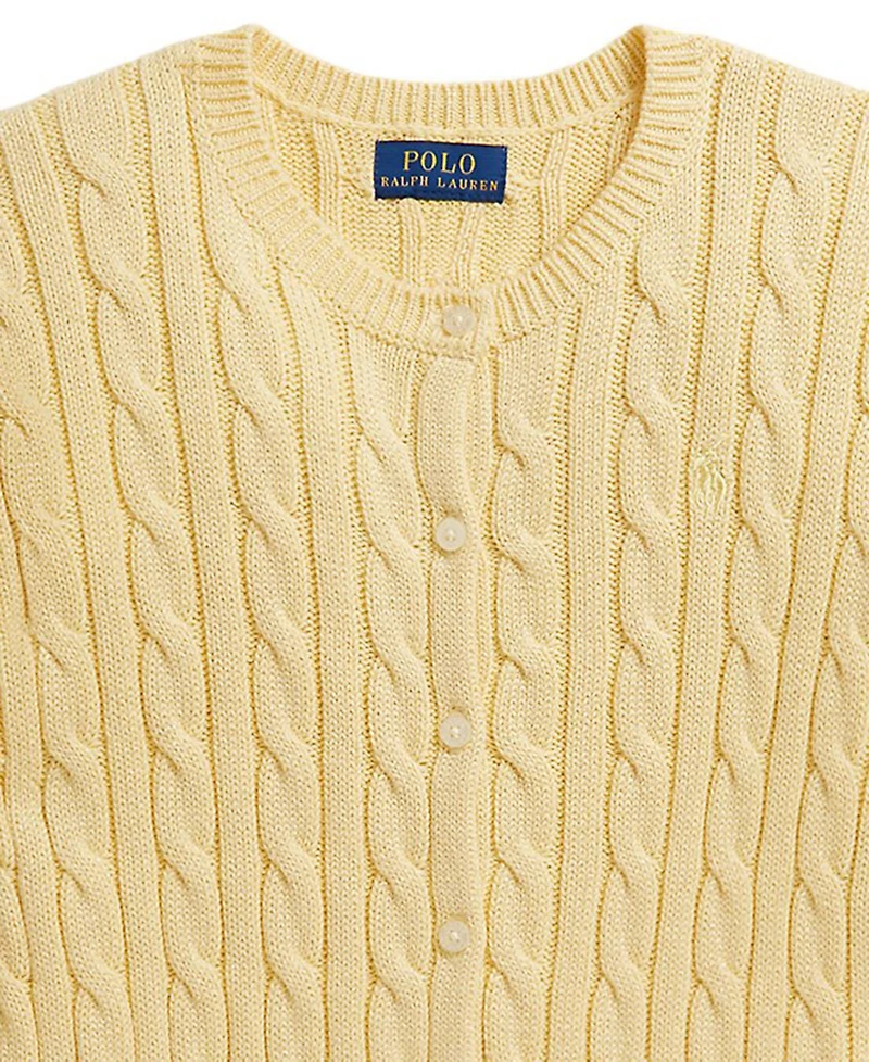 Polo Ralph Lauren Girls' 2T-6X Club Collar Fun Sweater