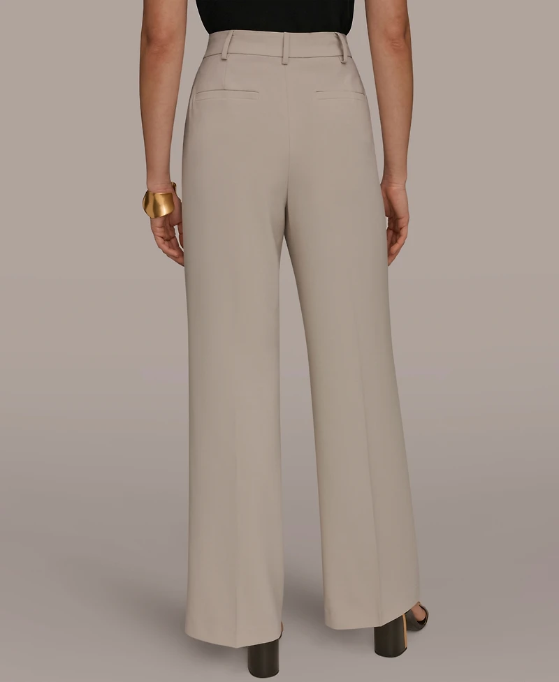 Donna Karan New York Women's Pleated Wide Leg Pants