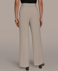 Donna Karan New York Women's Pleated Wide Leg Pants