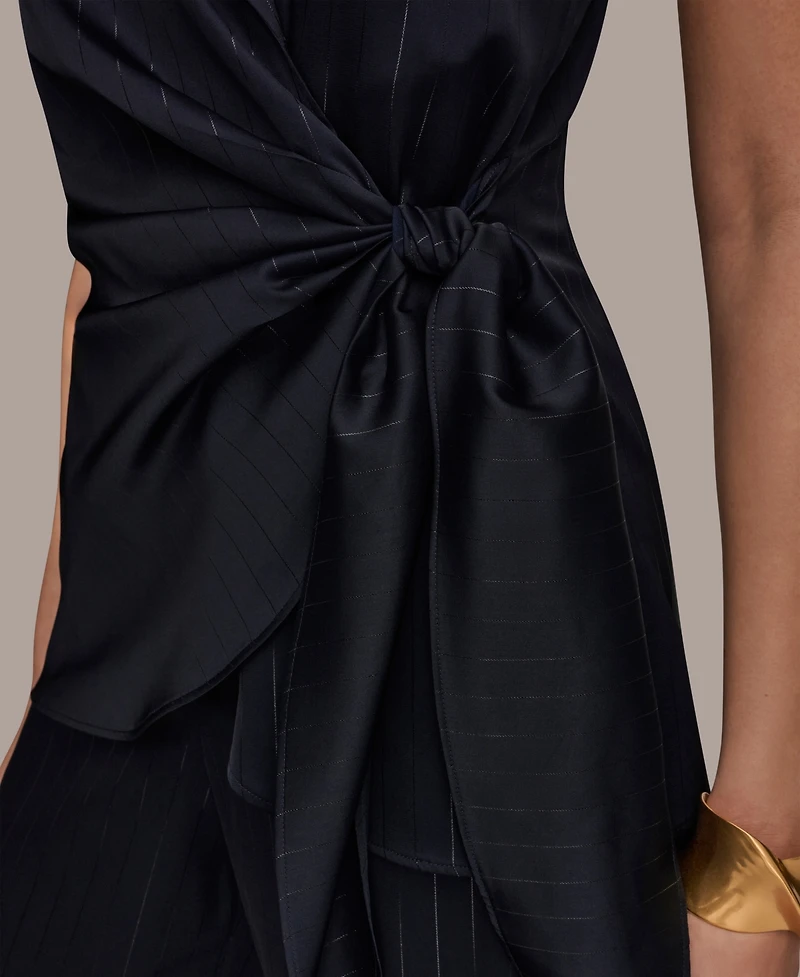 Donna Karan New York Women's Pinstripe Sleeveless Top