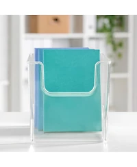 mDesign Kitchen Plastic Storage Organizer Bin with Open Front - 8 Pack - Clear