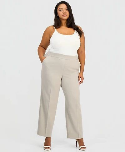Anne Klein Plus High Rise Pull-On Pants