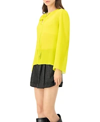 Ivonne Women's Long Sleeve V-Neck Tunic Tops