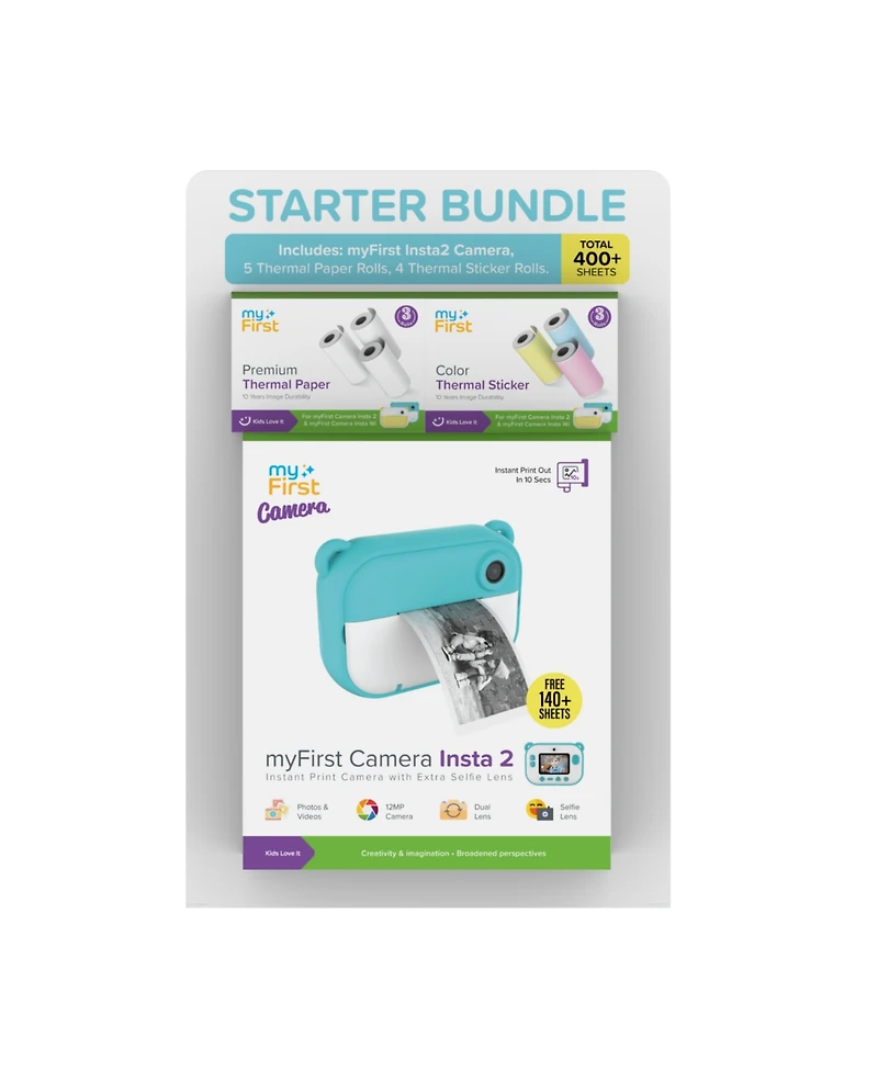 myFirst Camera Insta 2 Bundle Set - Instant Print with Thermal Paper Refills