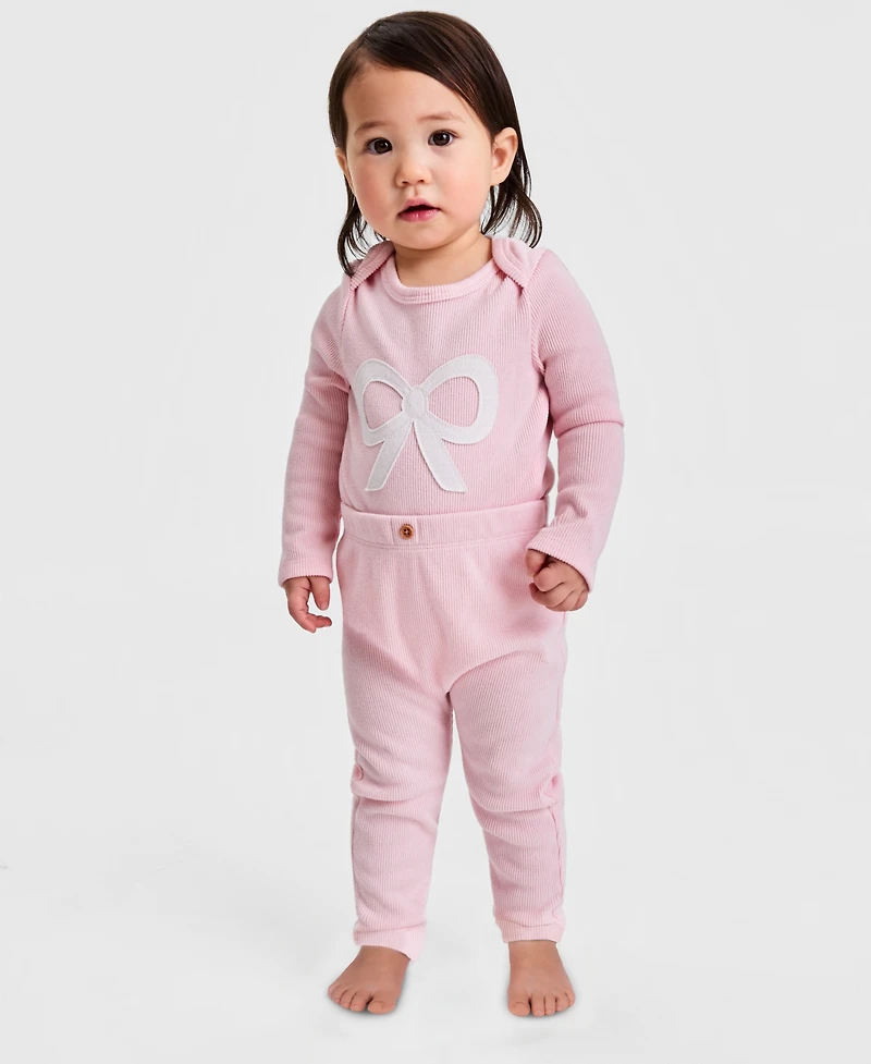 First Impressions Baby Brushed Rib Pants, Macy's Exclusive